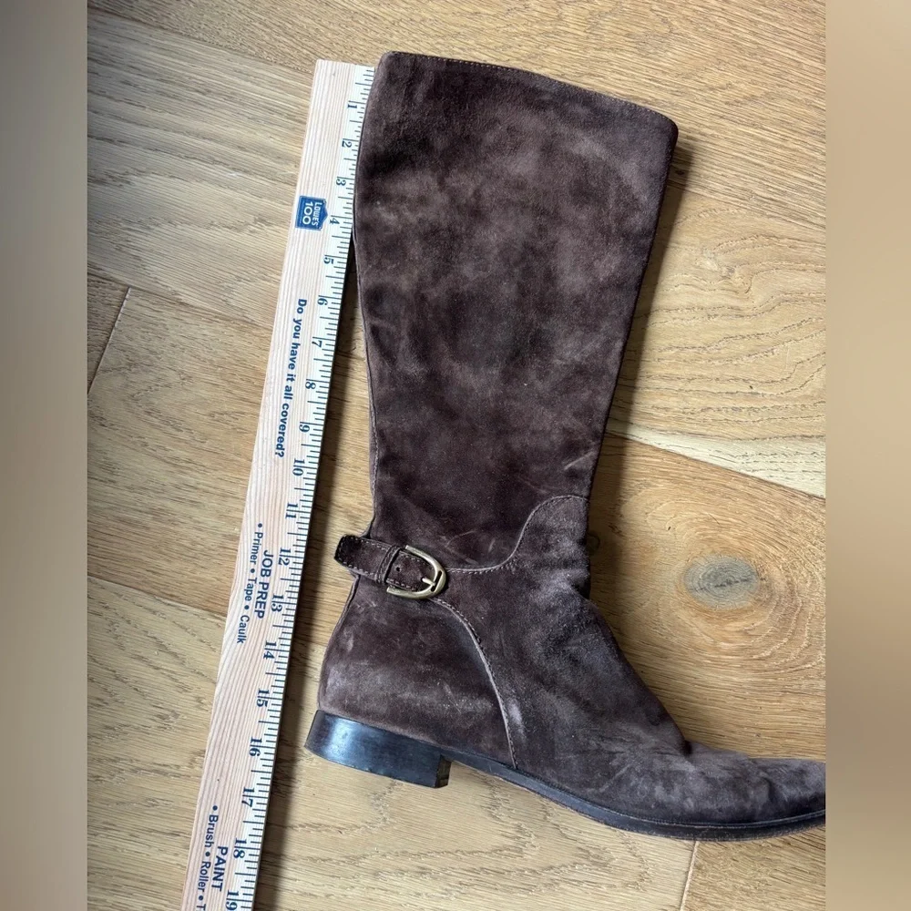 Ralph Lauren purple label suede leather boots womens 9